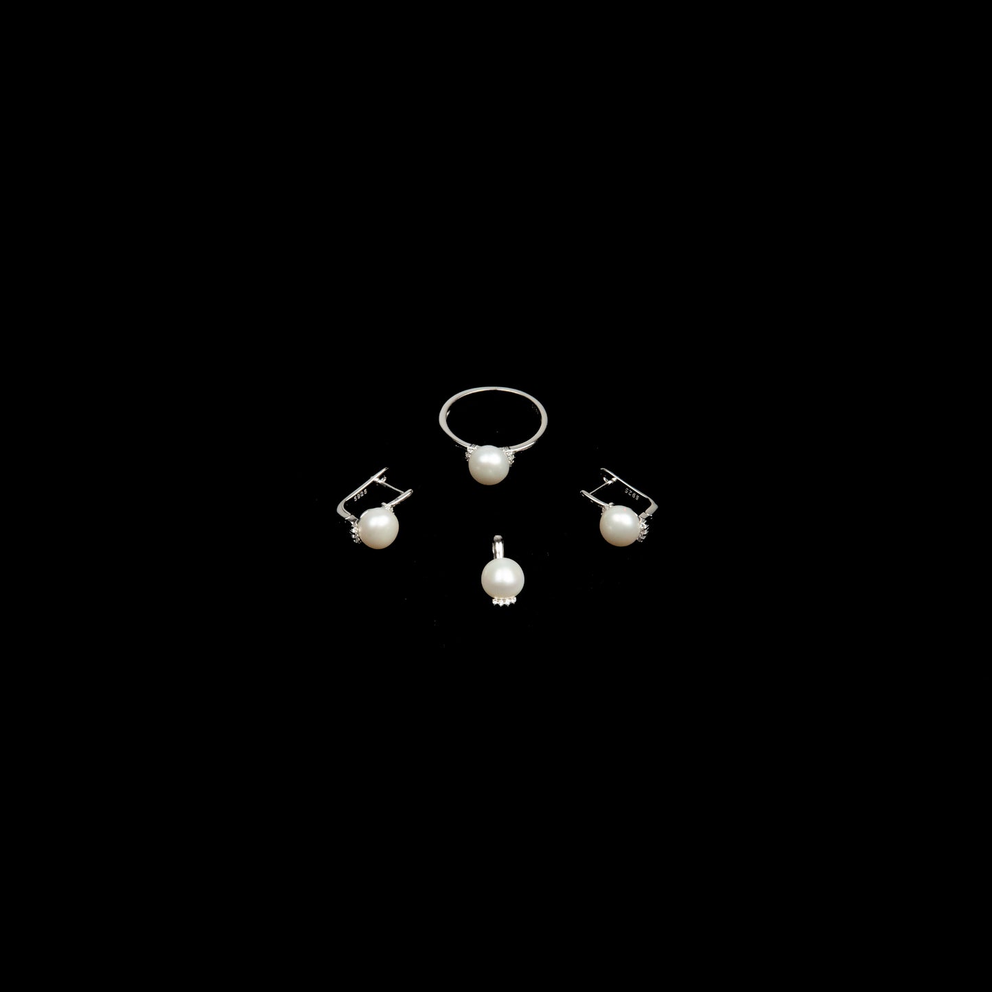 Set Argint cu Perle