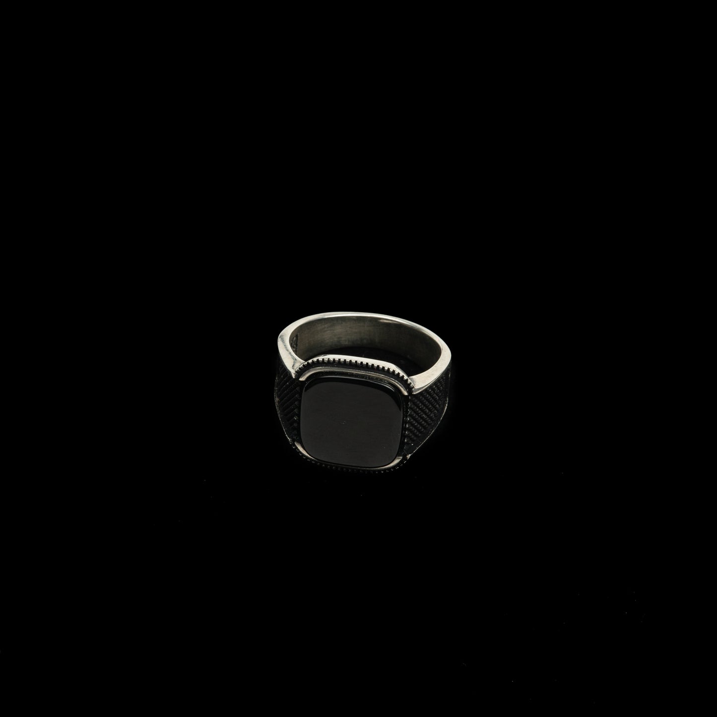 Inel Argint “Obsidian” (48 - 60)