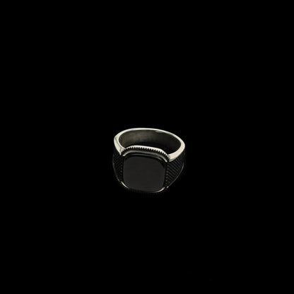 Inel Argint “Obsidian” (48 - 60)