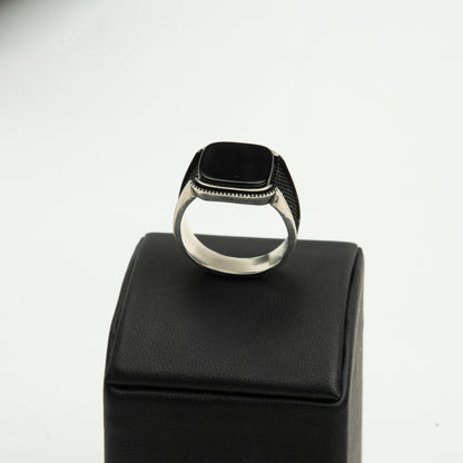 Inel Argint “Obsidian” (48 - 60)