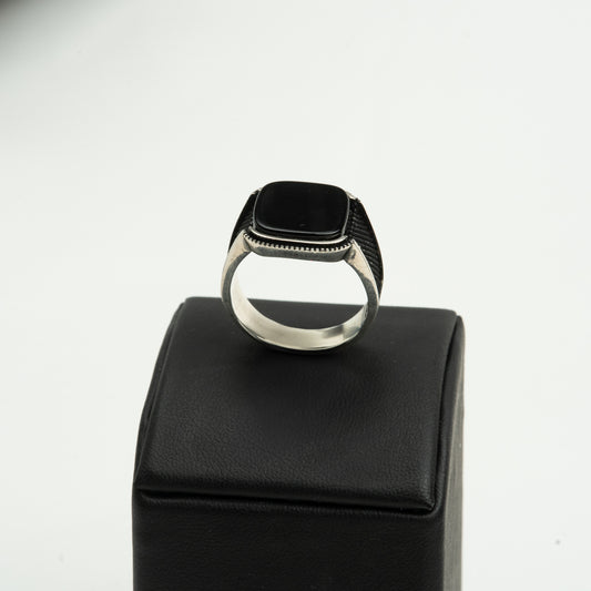 Inel Argint “Obsidian” (48 - 60)