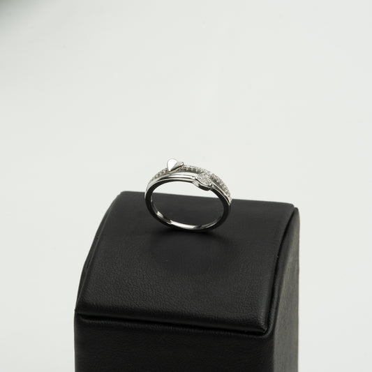 Inel Argint "Two Hearted" (48 - 60)