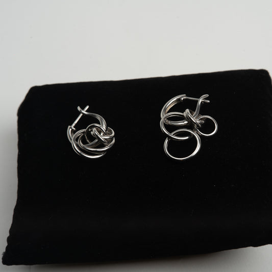 Cercei Argint "Harmony Rings"