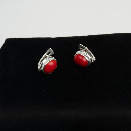 Cercei Argint "Scarlet Rouge"