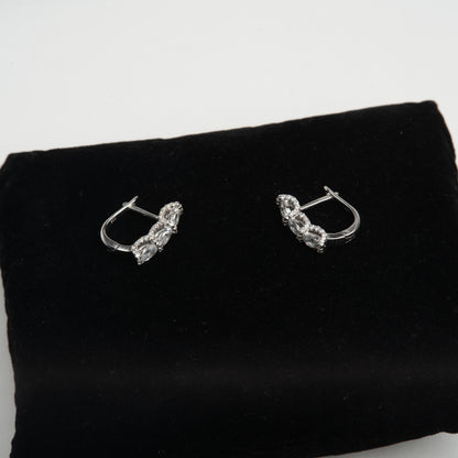 Cercei Argint "Triple Glow"