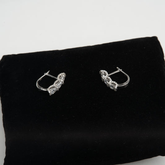 Cercei Argint "Triple Glow"