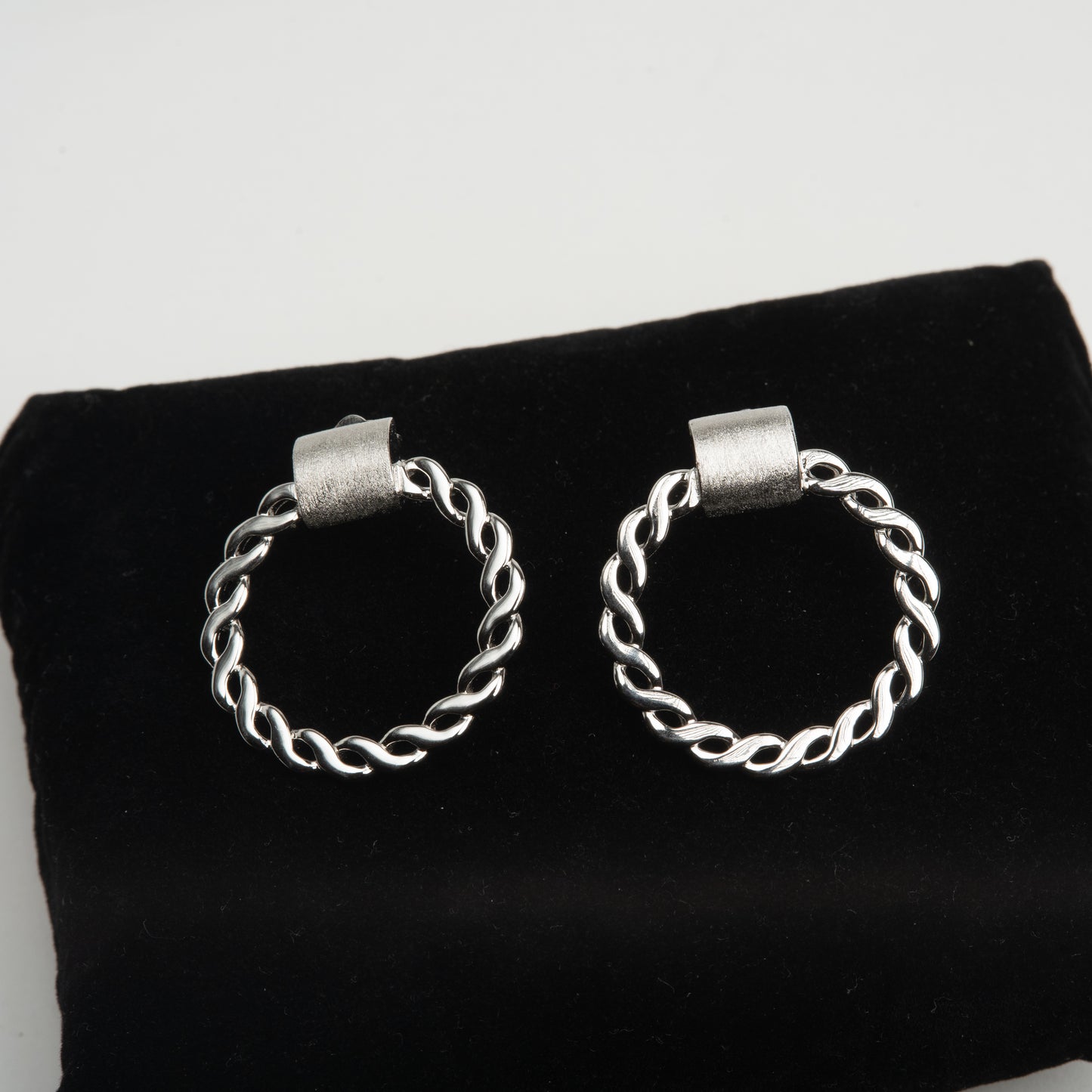 Cercei Argint " Molten Chain"