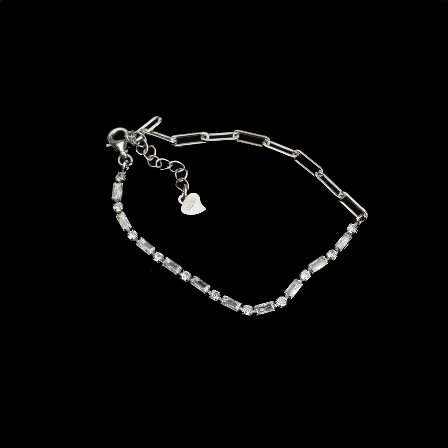 Brățară Argint “Chained Ice” (16cm - 22cm)