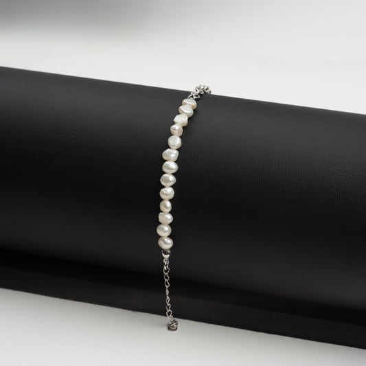 bratara argint reglabila femei cu perle