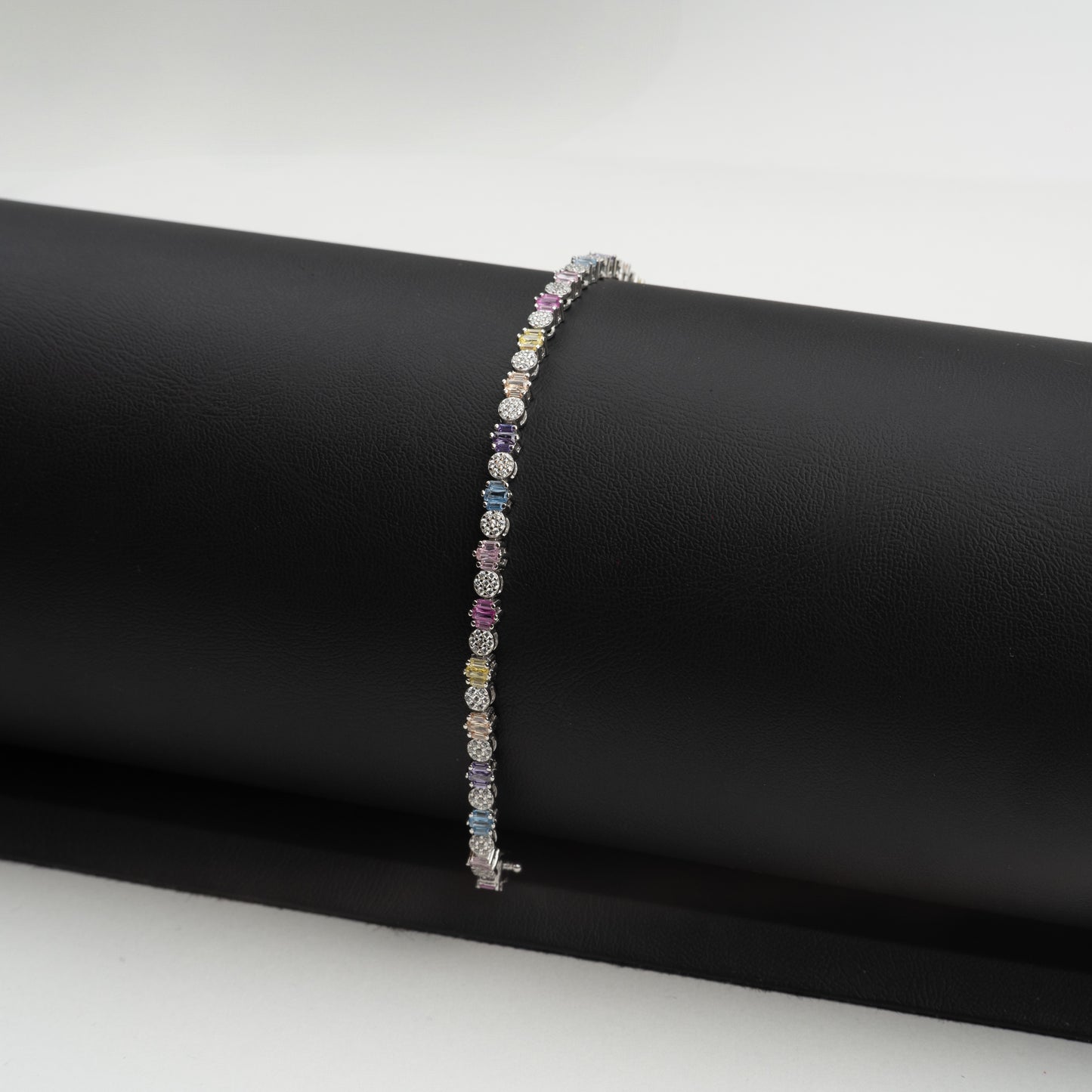 Brățară Argint "Rainbow Gem" (18cm)