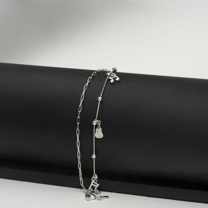 Brățară Argint "Music Charm" (16cm - 22cm)