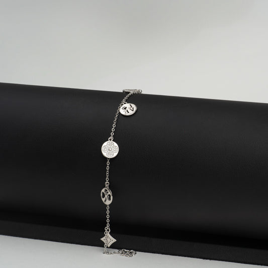 Brățară Argint "Silver Charms" (16cm - 22cm)