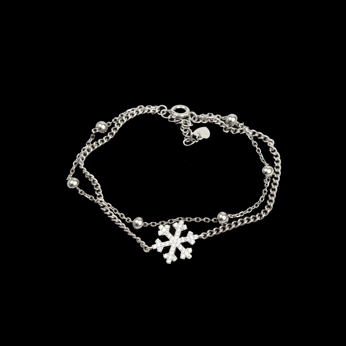 Brățară Argint "Snowflake" (16cm - 22cm)