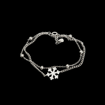 Brățară Argint "Snowflake" (16cm - 22cm)