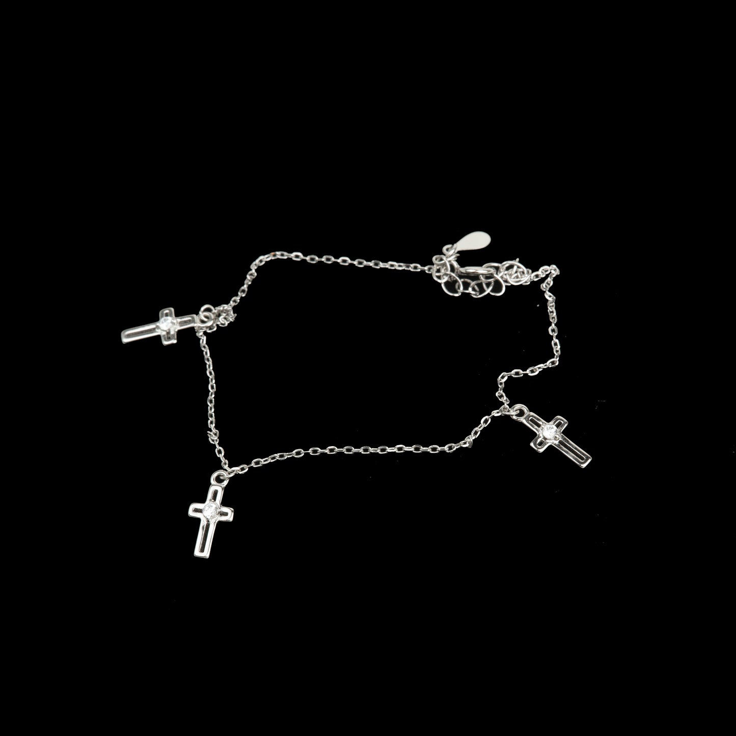 Brățară Argint "Silver Crosses" (16cm - 22cm)