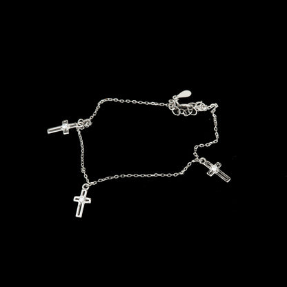 Brățară Argint "Silver Crosses" (16cm - 22cm)