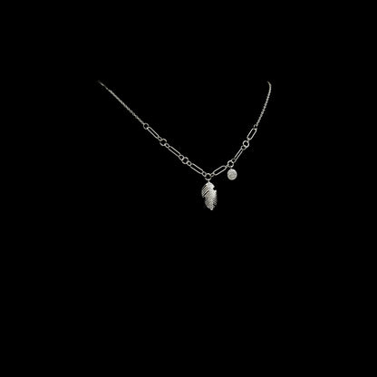 Colier Argint " Feather"