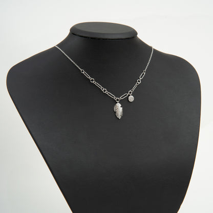 Colier Argint " Feather"