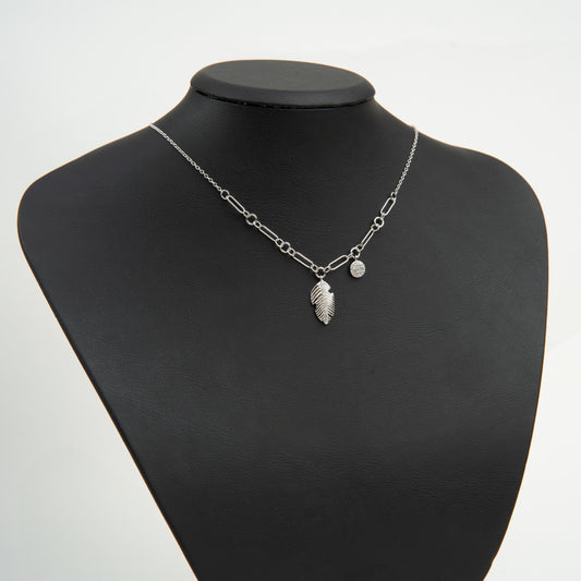 Colier Argint " Feather"