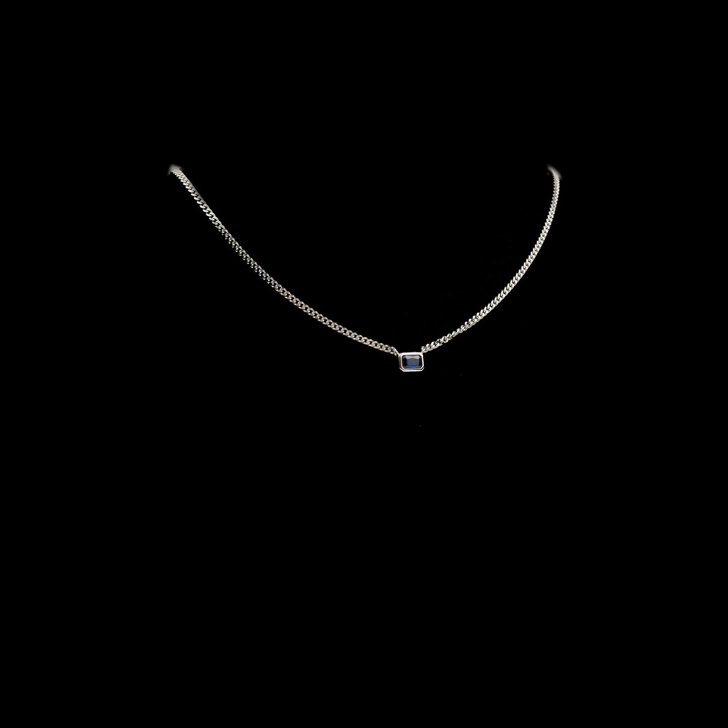 Colier Argint "Deep Ocean"