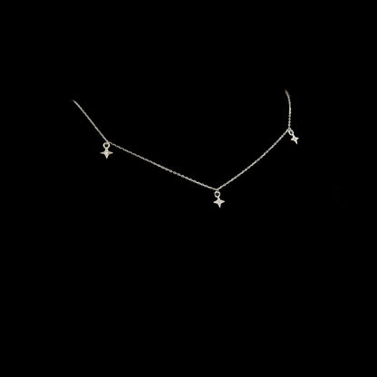 Colier Argint "Triple Star"