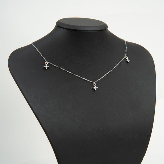 Colier Argint "Triple Star"