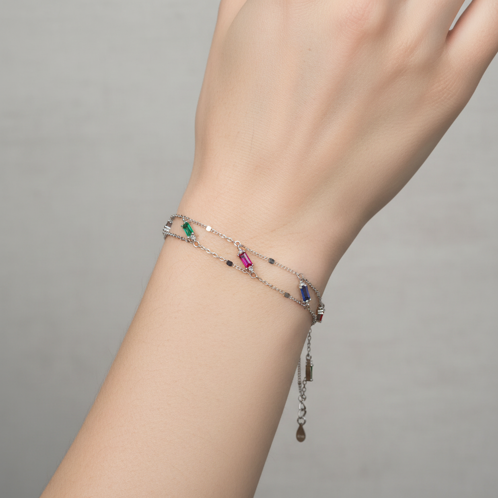 bratara argint cu zirconiu reglabila femei