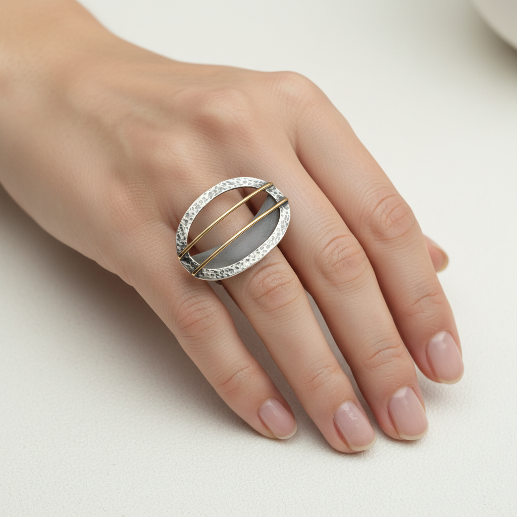 Inel Argint “Arc” (48 - 60)