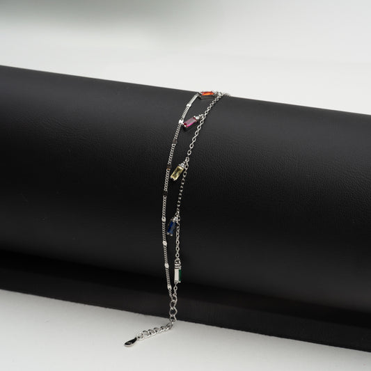 bratara argint cu zirconiu reglabila femei