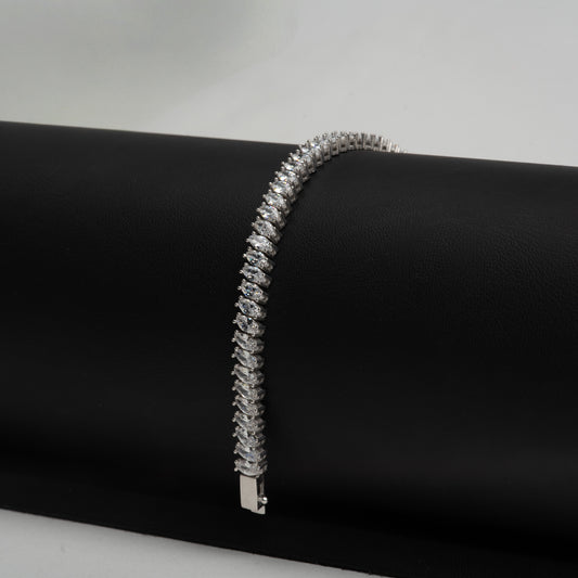 bratara argint eleganta zirconiu unisex