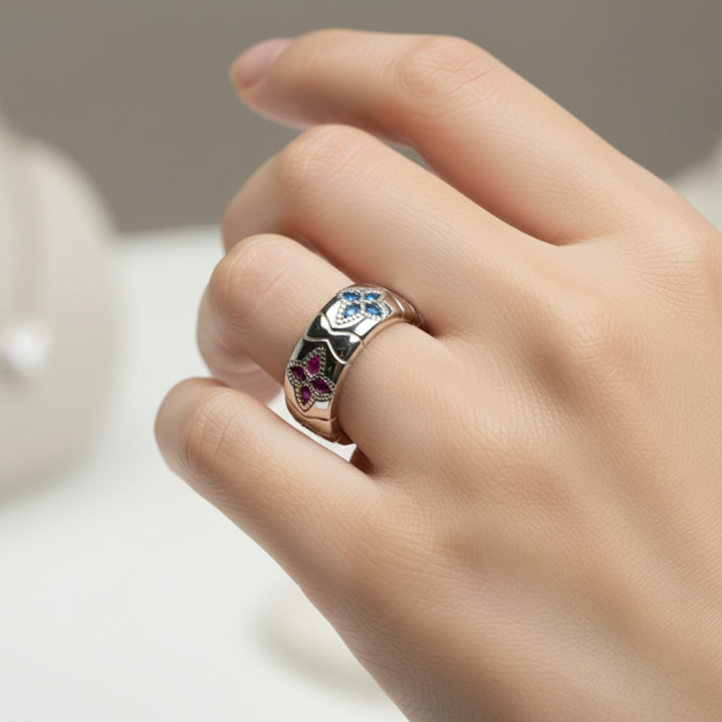 “Crest” ring